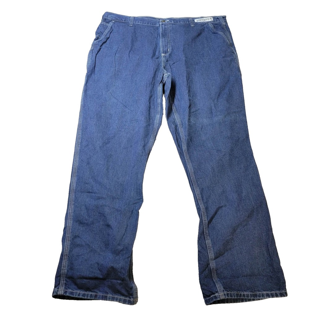 Carhartt B13 DPS Carpenter Jeans Mens 42x32 Loose Fit Workwear Denim Dark Blue